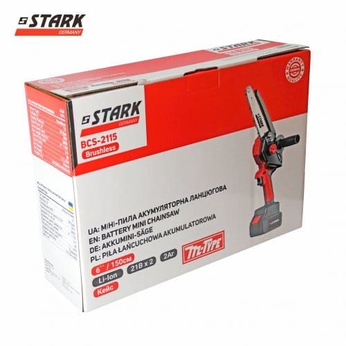 Мини-пила аккумуляторная STARK BCS-2115 (310900001) + 2 АКБ и ЗУ комплект