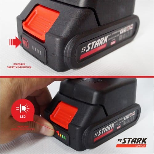 Мини-пила аккумуляторная STARK BCS-2115 (310900001) + 2 АКБ и ЗУ комплект