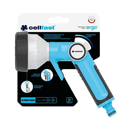 Пистолетный ороситель 4-функциональный Cellfast ERGO (53-340)