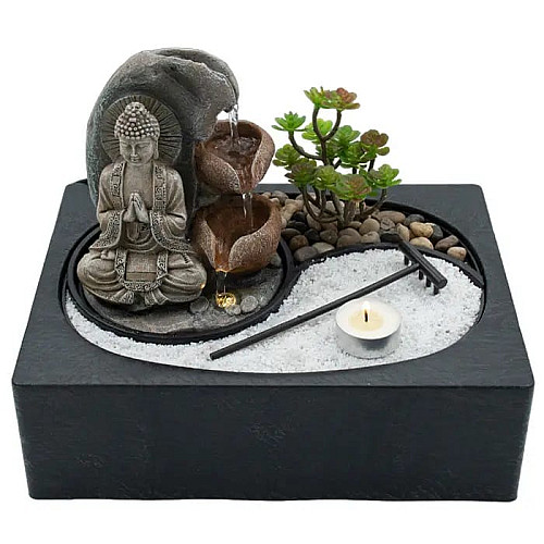Декоративний настільний фонтан Budda Engard 29х21х22 см (FT-11)