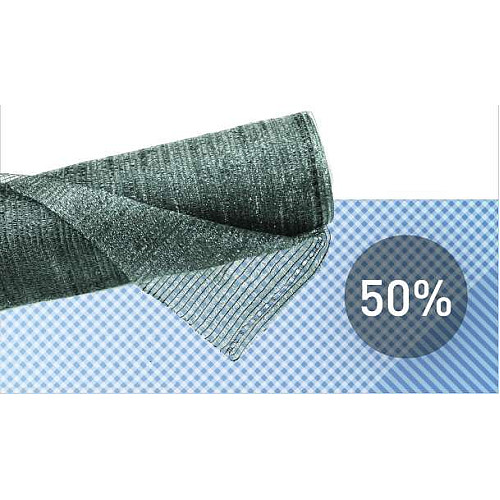 #Cітка полімерна для затінювання 50% (8*50м)