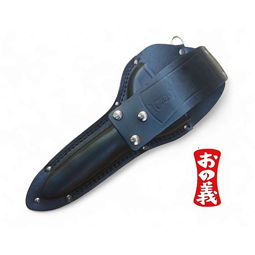 Чехол для ножниц с дужкой 230-270 мм из черной кожи, KC-KC, ONOYOSHI