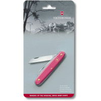 Ніж Victorinox Floral садовий 100мм/1функ/матовий рожевий, блістер