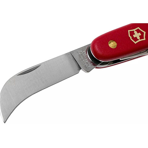 Ніж Victorinox Budding-Pruning 3 садовий 100мм/3функ/матовий червоний, блістер