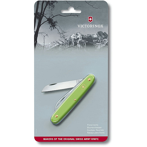 Ніж Victorinox Floral садовий 100мм/1функ/матовий зелений, блістер