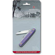 Ніж Victorinox Floral садовий 100мм/1функ/матовий фіолетовий, блістер