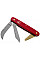 Ніж Victorinox Budding-Pruning 3 садовий 100мм/3функ/матовий червоний, блістер