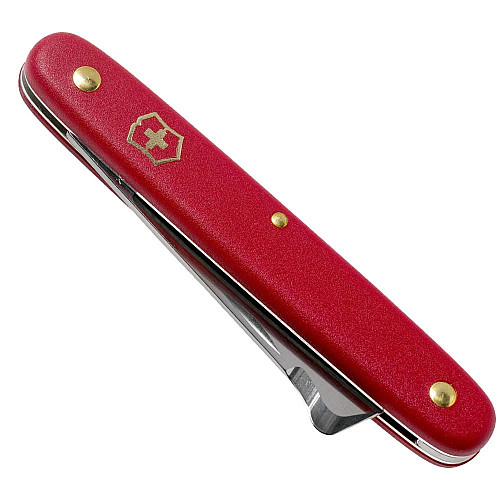 Ніж Victorinox Budding Combi садовий 100мм/2функ/матовий червоний, блістер