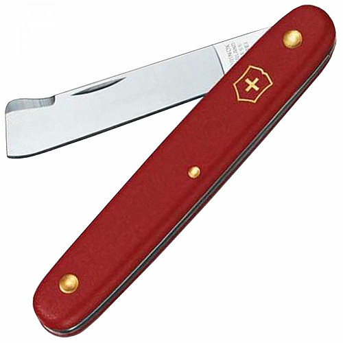 Ніж Victorinox Budding Combi садовий 100мм/2функ/матовий червоний, блістер
