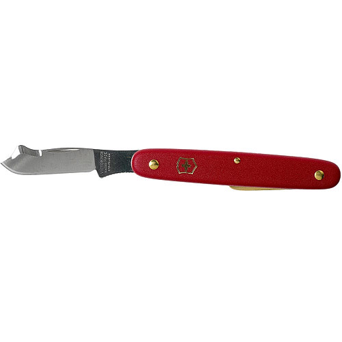 Ніж Victorinox Budding Combi 2 садовий 100мм/3функ/матовий червоний