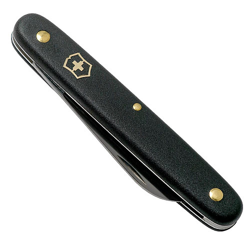 Нож Victorinox Floral садовый 100мм/1функ/матовый черный, блистер