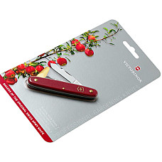 Нож Victorinox Budding Combi 2 садовый 100мм/3функ/матовый красный, блистер