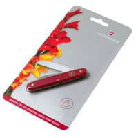 Ніж Victorinox Floral Left садовий 100мм/1функ/матовий червоний, блістер