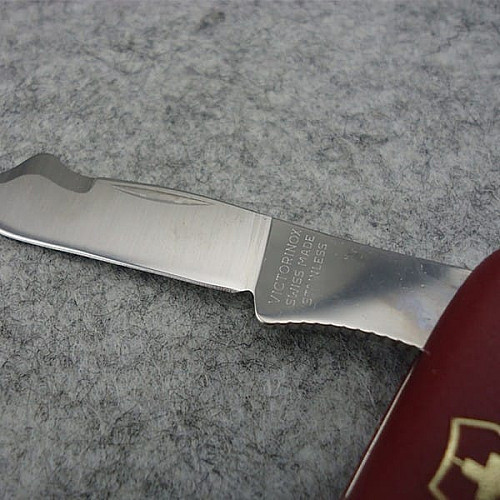 Нож Victorinox Budding Combi 2 садовый 100мм/3функ/матовый красный, блистер