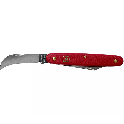 Ніж Victorinox Budding-Pruning 3 садовий 100мм/3функ/матовий червоний, блістер