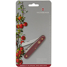 Ніж Victorinox Budding Combi садовий 100мм/2функ/матовий червоний, блістер