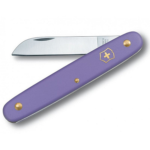 Ніж Victorinox Floral садовий 100мм/1функ/матовий фіолетовий, блістер