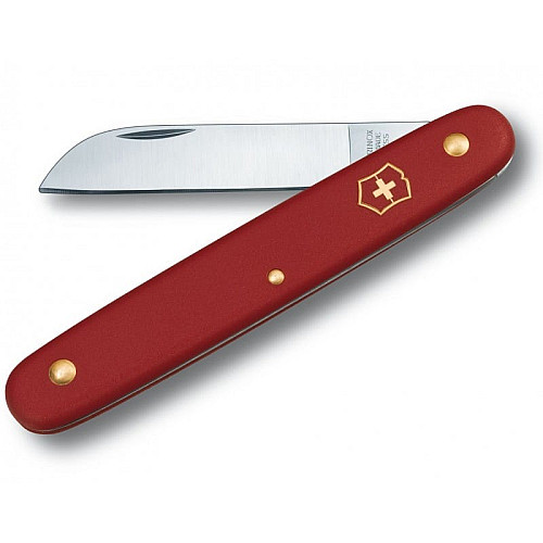 Ніж Victorinox Floral садовий 100мм/1функ/матовий червоний, блістер