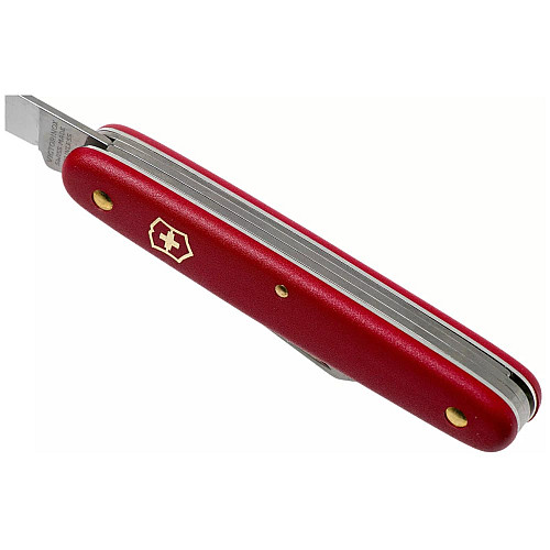 Ніж Victorinox Budding-Pruning 3 садовий 100мм/3функ/матовий червоний, блістер