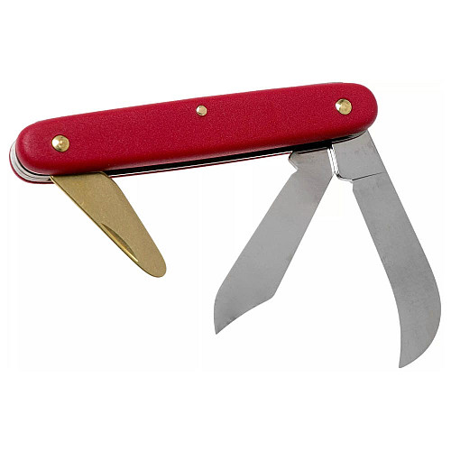 Ніж Victorinox Budding-Pruning 3 садовий 100мм/3функ/матовий червоний, блістер