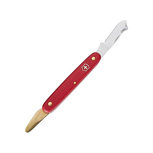 Ніж Victorinox Budding Combi 2 садовий 100мм/3функ/матовий червоний