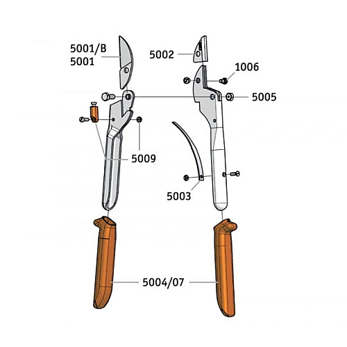 Сменная наковальня из цинка и алюминия для секаторов Lowe 15002 (15002)