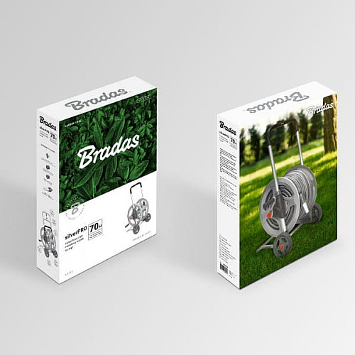 Тележка металлическая SILVER PRO для шланга 1/2