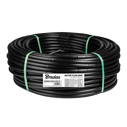 Трубка капельная Ø 16мм/0,9мм/33см/2 л/ч – WATER FLOW DRIP – 50 м, DSWWF160933-200-50