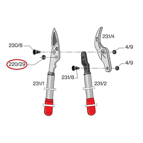 Змінна деталь Felco 220/29