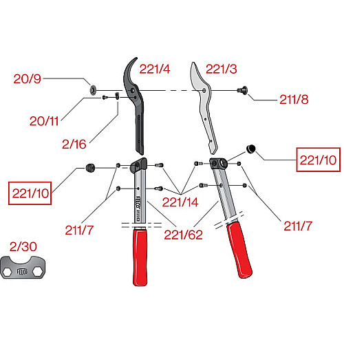 Змінна деталь Felco 221/10