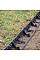 Бордюр садовий 58х1000мм, RIM-BORD, чорний, OBRB58