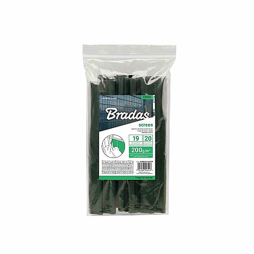Клипсы для ограждающей ленты/сетки, 19 см, зеленые, TOBKTS1920GR