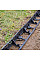 Бордюр садовий 78х1000мм, RIM-BORD, чорний, OBRB78