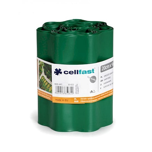 Газонный бордюр Cellfast темно-зеленый 20 см*9 м Польша