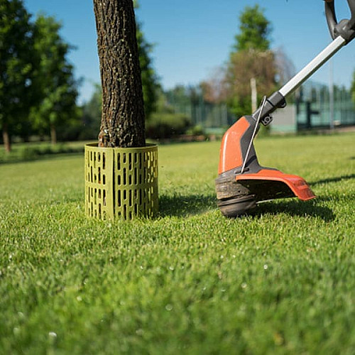 Бордюр TreeSave для защиты стволов деревьев, высота 20см, ширина 33см, зеленый, OBO12033GR