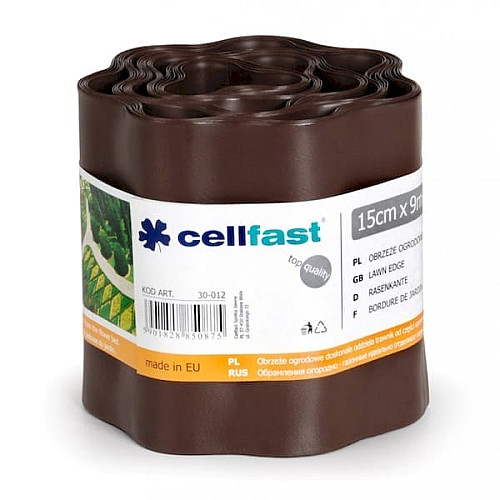 Газонний бордюр Cellfast коричневий 15 см * 9 м Польща