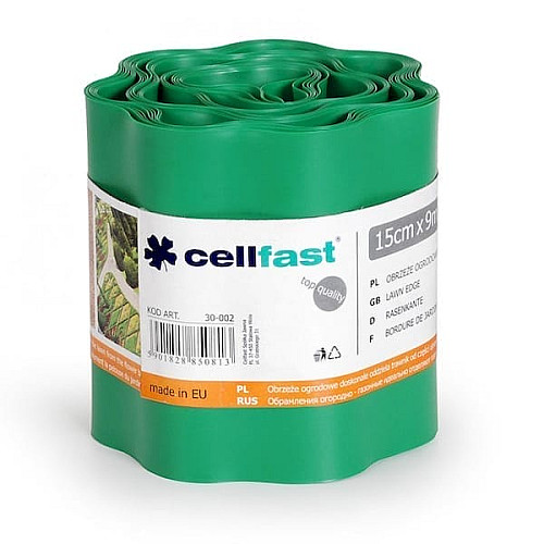 Газонний бордюр Cellfast зелений 15 см * 9 м Польща