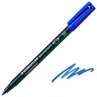 Маркер перманентний водостійкий Staedtler Pancolor Lumocolor 303M, синій 1,0 мм