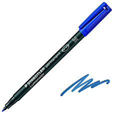 Маркер перманентний водостійкий Staedtler Pancolor Lumocolor 303M, синій 1,0 мм