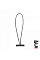 Резинка эластичная с защелкой BUNGEE CORD T BAR, длина 20 см, блистер, BCT1-0420GY-B