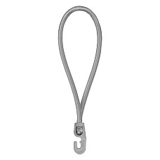 Петля еластична 25см з гачком PVC BUNGEE CORD HOOK, BCH3-0425GY-E
