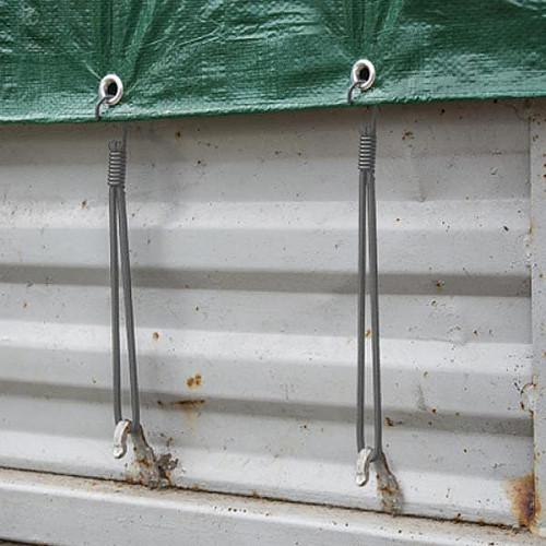 Петля еластична 20см з металевим гачком  х 25шт. BUNGEE CORD HOOK, BCH4-0620GY-B