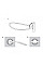 Резинка эластичная с защелкой BUNGEE CORD T BAR, длина 20 см, блистер, BCT1-0420GY-B