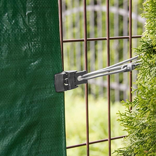 Затискачі для кріплення BUNGEE CORD CLIPS сірі, 10шт. у блістері, BCK2-B