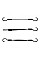 Гумка еластична FLAT BUNGEE CORD HOOK чорна 1,8 х 40см - 2 шт, у блістері, BCH5-18040BC-B