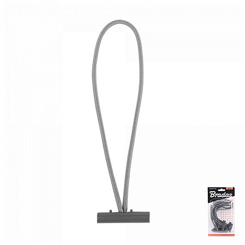 Гумка еластична із засувкою BUNGEE CORD T BAR, довжина 15 см, блістер, BCT1-0415GY-B