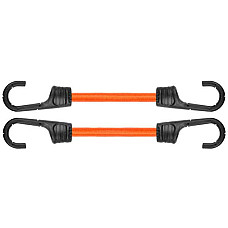 Шнур еластичний гумовий 80см х 2шт. з металевими гачками PVC BUNGEE CORD HOOK, BCH2-08080OR-B