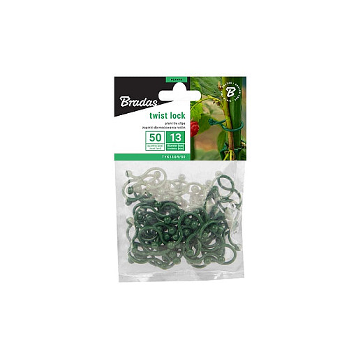 Затискачі діаметром 13 мм., 50 шт., TWIST LOCK, TYK13GR/50