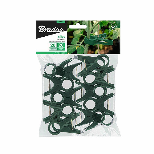 Зажимы для фиксации растений 20 мм, 20 шт., Green, TYK20GR/20