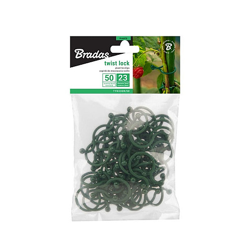 Зажимы диаметром 23 мм., 50 шт., TWIST LOCK, TYK23GR/50